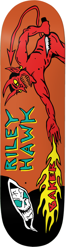 BAKER RILEY HAWK EVIL VS. EVIL SKATEBOARD DECK 8.5
