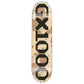 GX1000 TEAM OG LOGO CAMO/BLACK SKATEBOARD DECK 8.25