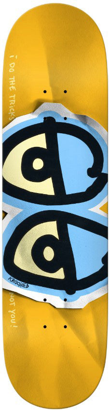 KROOKED TEAM DBX EYES GOLD DECK 8.38 Skateboarding Deck