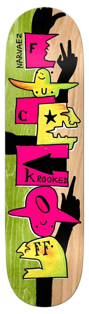 KROOKED NARVAEZ F-OFF DECK 8.38 Skateboarding Deck