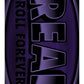 REAL TEAM DBX OVAL PURPLE FOIL SKATEBOARD DECK 8.38