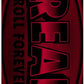 REAL TEAM DBX OVAL RED FOIL SKATEBOARD DECK 8.38