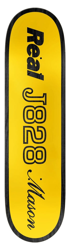 REAL MASON SILVA SHAPE CODE SKATEBOARD DECK 8.28