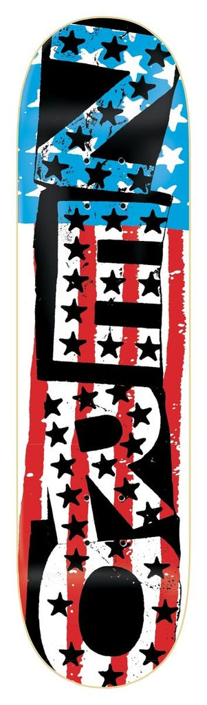 ZERO TEAM AMERICAN PUNK SKATEBOARD DECK 8.25