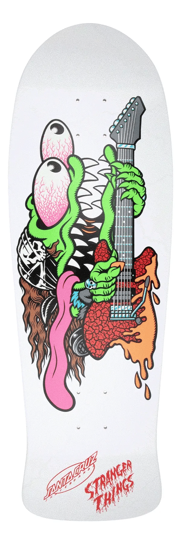 10.1in Stranger Things Meek Eddie Slasher Santa Cruz Skateboard Deck