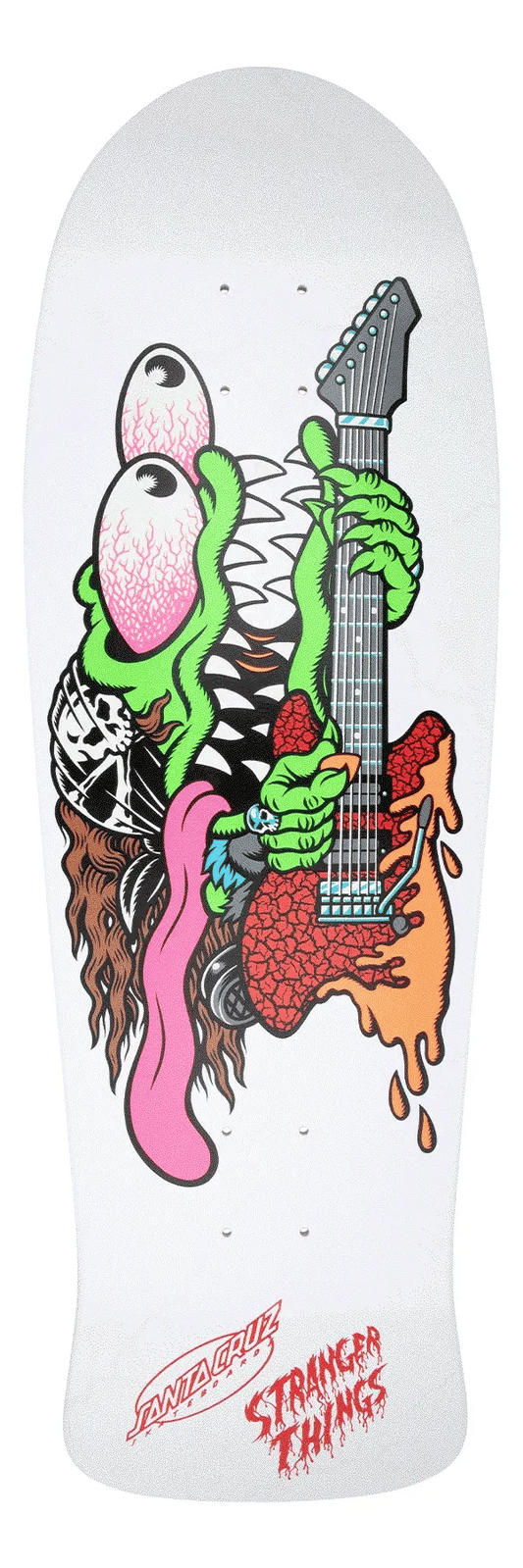 10.1in Stranger Things Meek Eddie Slasher Santa Cruz Skateboard Deck