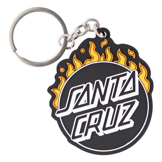 SANTA CRUZ Minimal Burnt Opus Keychain - Black/Orange