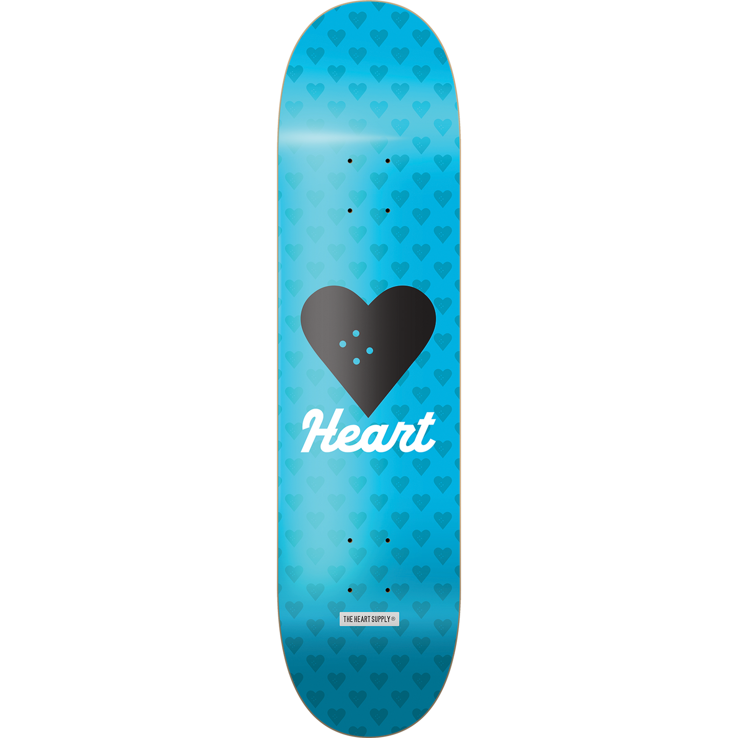 The Heart Supply Skateboards Vertical Flow Neon Blue Skateboard Deck - 8.25" x 32"