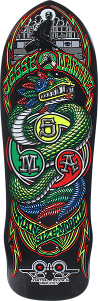 Santa Monica Airlines Jesse Martinez Man Size Model Reissue Deck Art by Marc McKee