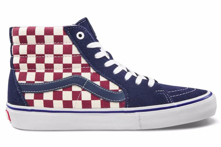 VANS  Sk8-Hi Pro Checkerboard High Top Sneakers Dress blues