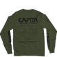 Capita Spaceship long Sleeve Tee - Military Green/Black (SIZE SMALL)