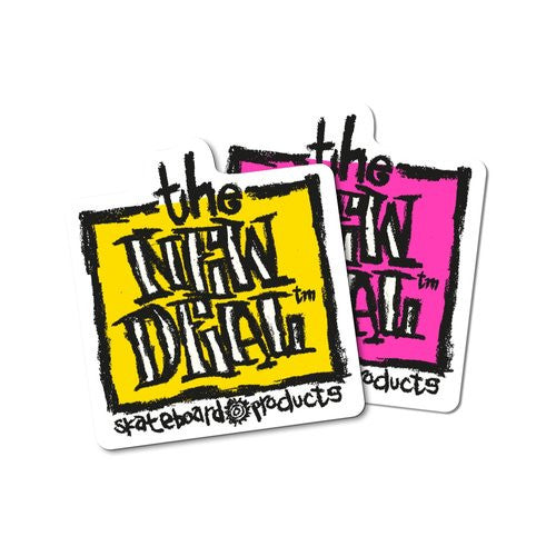 New Deal Original Napkin Sticker Pink  3" X 3" Reissue
