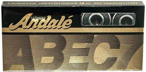 ANDALE BLACK ABEC 7 BEARINGS SINGLE SET OF 8