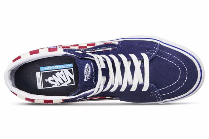 VANS  Sk8-Hi Pro Checkerboard High Top Sneakers Dress blues