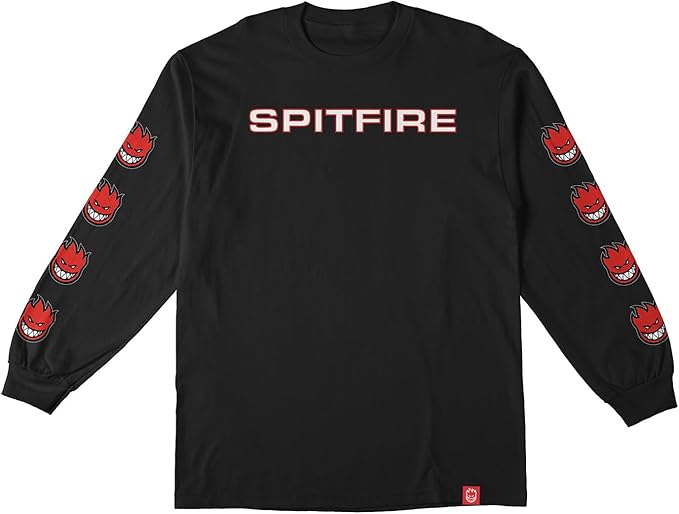 Spitfire Wheels Longsleeve Shirt Classic 87 Bighead Fill Sleeve Black/Red/White/Black