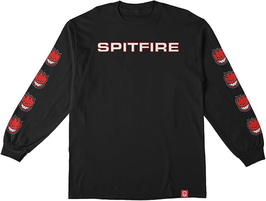 Spitfire Wheels Longsleeve Shirt Classic 87 Bighead Fill Sleeve Black/Red/White/Black