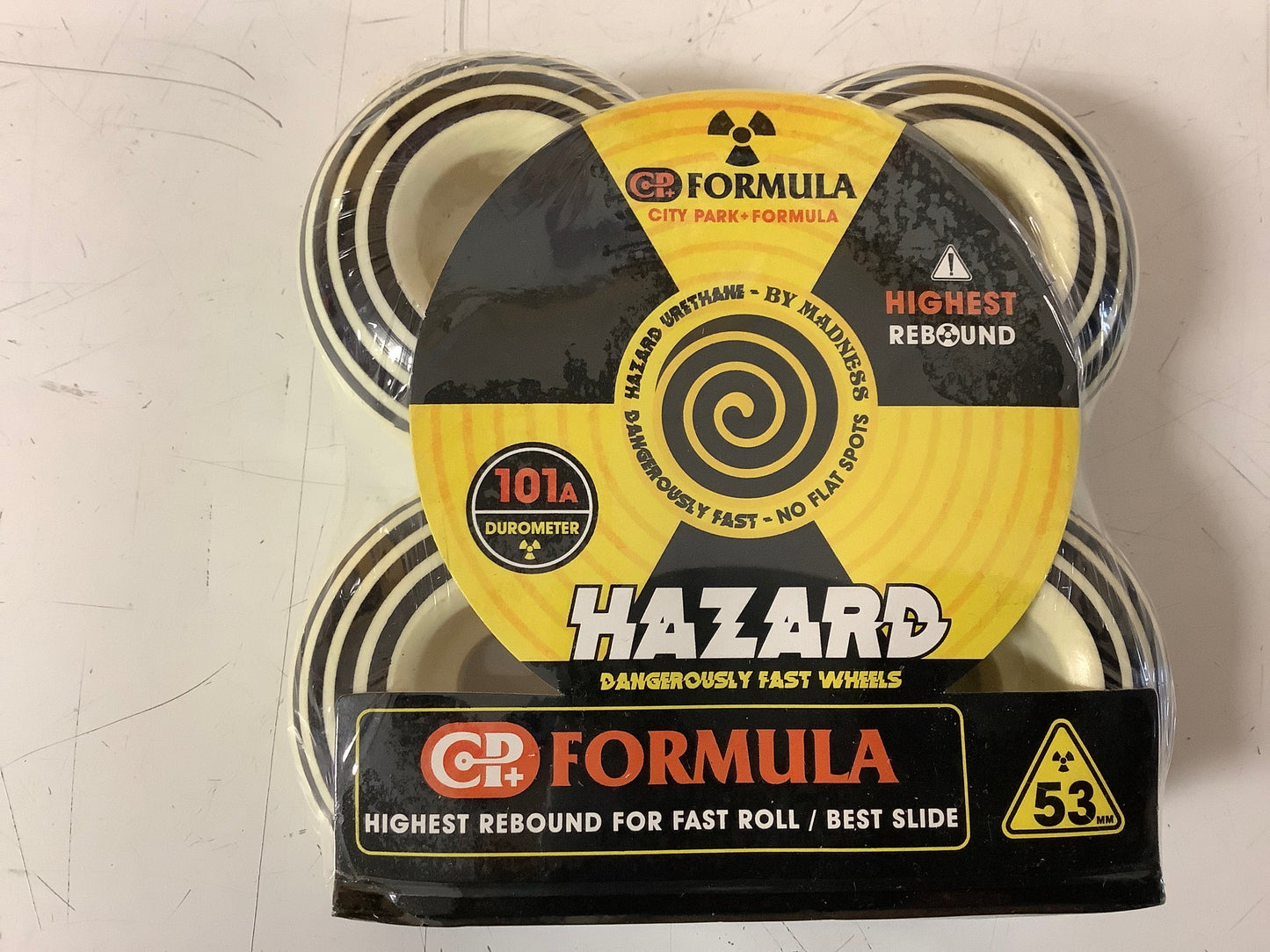Hazard wheels 53mm 101 a classic radial shape