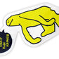 KROOKED GET IT STRAIGHT MED STICKER 6.5' X 3' ASSORTED