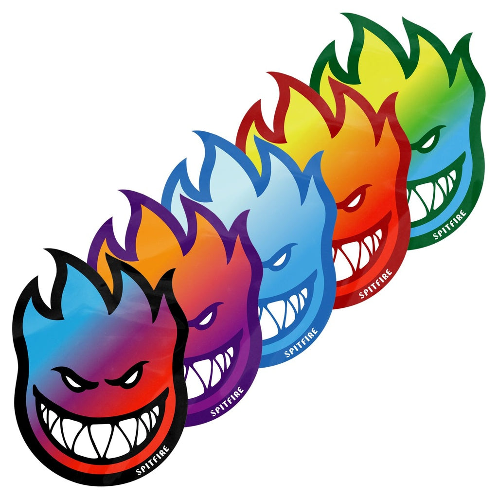 SPITFIRE BIGHEAD FADE STICKER MD ASSORTED COLORS