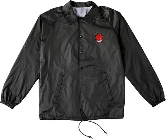 Spitfire Wheels Coat Bighead Fill Double Windbreaker Jacket Black/Red/White
