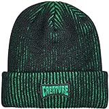CREATURE Men's Logo Trench Long Shoreman Beanie Hats, One Size, Black Green