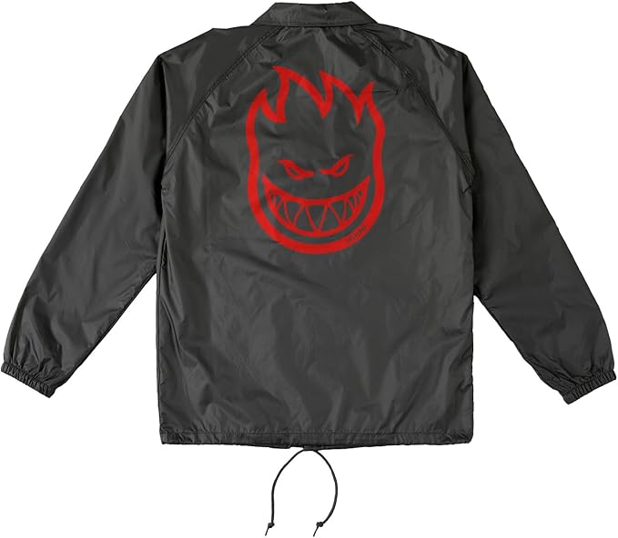 Spitfire Wheels Coat Bighead Fill Double Windbreaker Jacket Black/Red/White