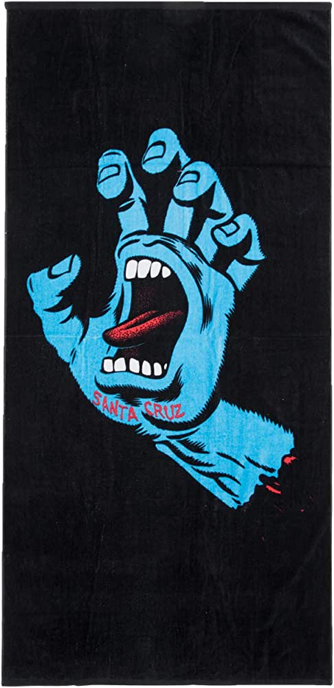Screaming Hand  Beach Towel Santa Cruz