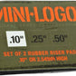 Mini Logo .10" Rubber Skateboard Riser Pads - 2 Pack