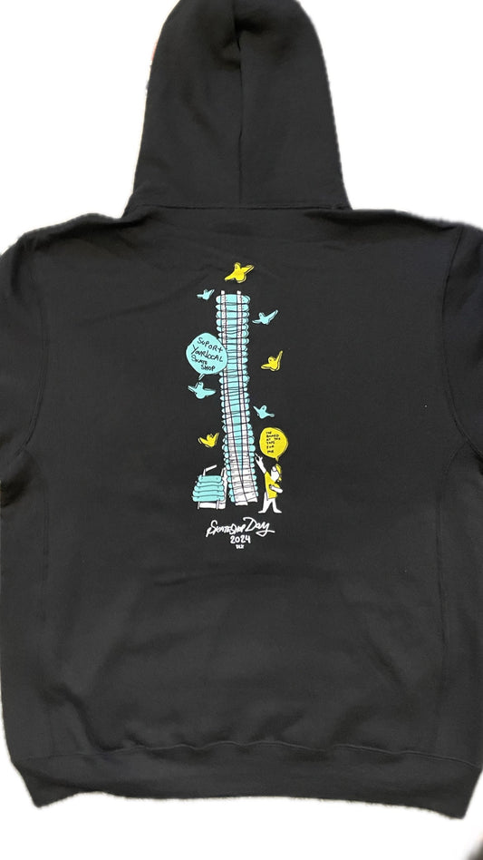Gonz Skate Shop Day Deck Wall Hoodie X Skaters Advocate