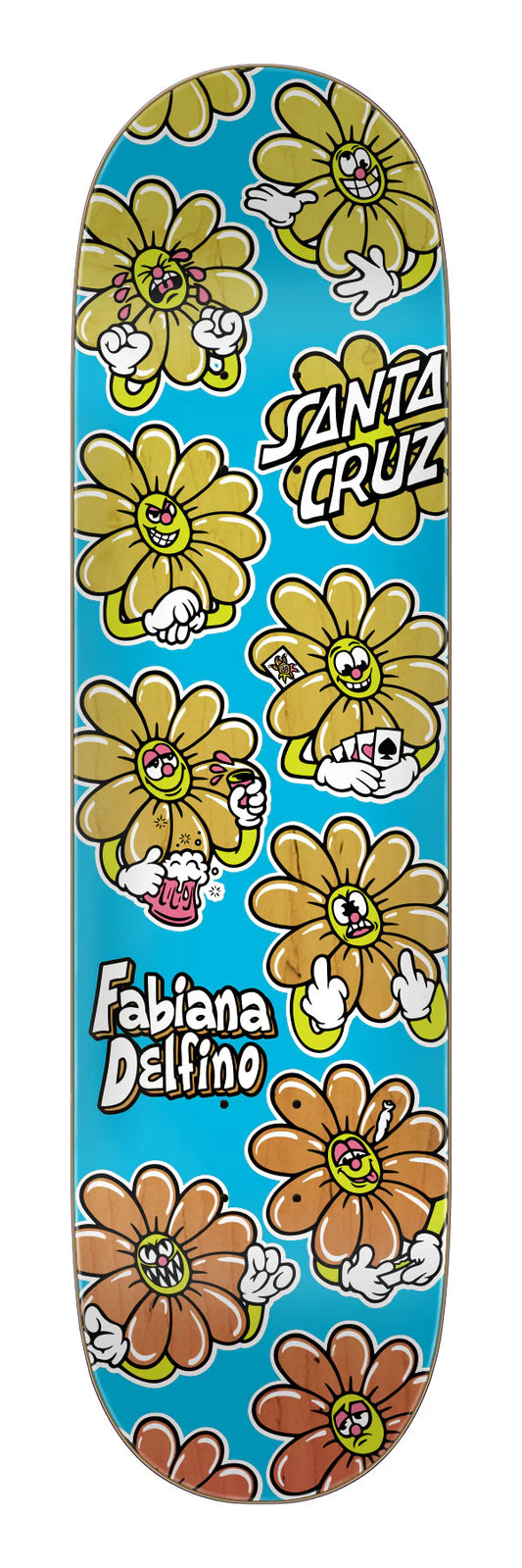 Santa Cruz Fabiana Delfino Wildflower VX Deck 8.25 x 31.6