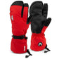 Crab Grab Cinch Trigger Mittens Red/Black