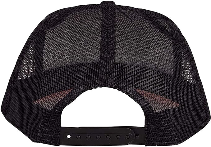 SANTA CRUZ Men's Poison Heart Mesh Mid Profile Trucker Adjustable Hat One Size,Black/White
