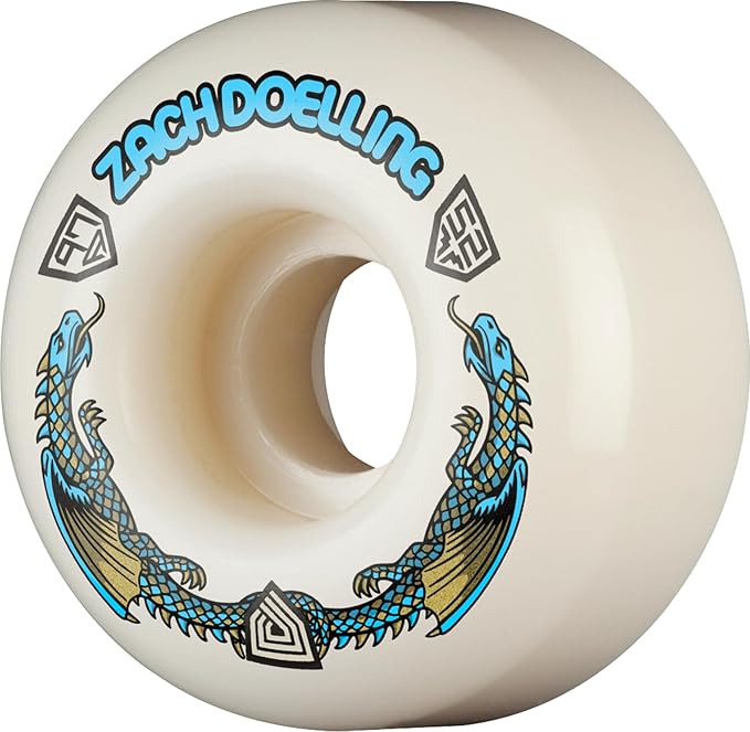 Powell Peralta Zach Doelling Dragon Formula Skateboard Wheels 97A, Radial V1 52mm