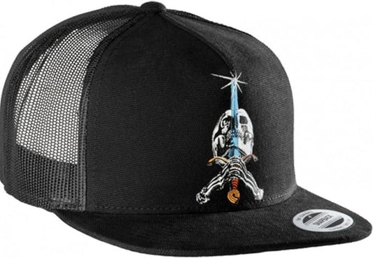 Powell-Peralta Skateboard Hat Skull and Sword Trucker Black