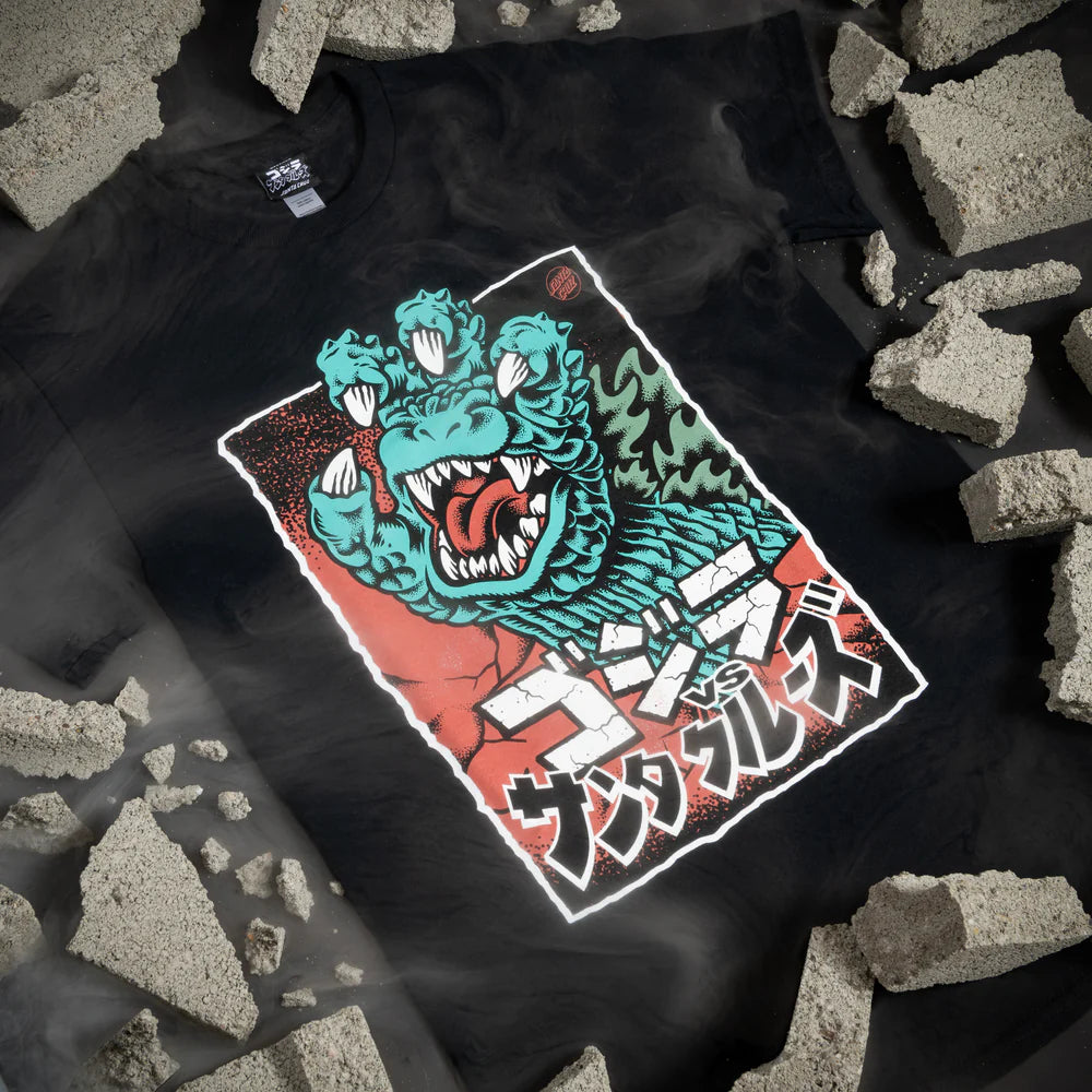Godzilla Hand Front Mens Santa Cruz T-Shirt