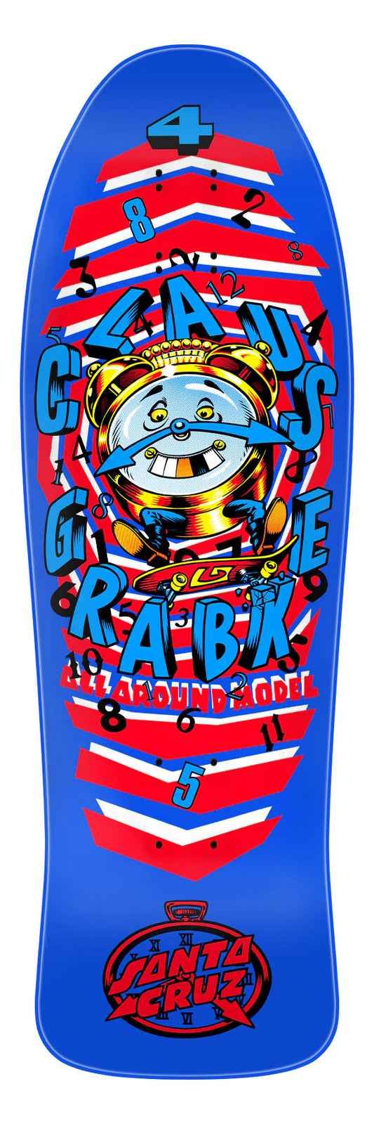 9.89in Grabke All Around Santa Cruz Reissue Skateboard Deck