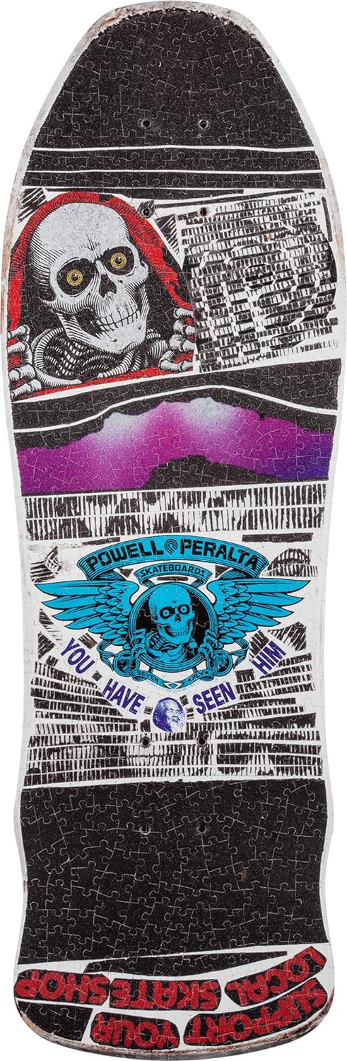 Powell Peralta Skull & Sword GeeGah Skateboard Deck Puzzle Pink 500 Pieces