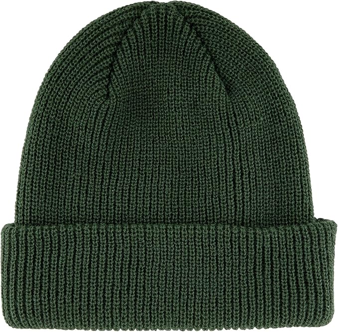 SANTA CRUZ Wave Dot Beanie Long Shoreman Hat Forest/Grey/Orange OS Unisex