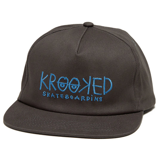 Krooked Eyes Logo Hat Silver