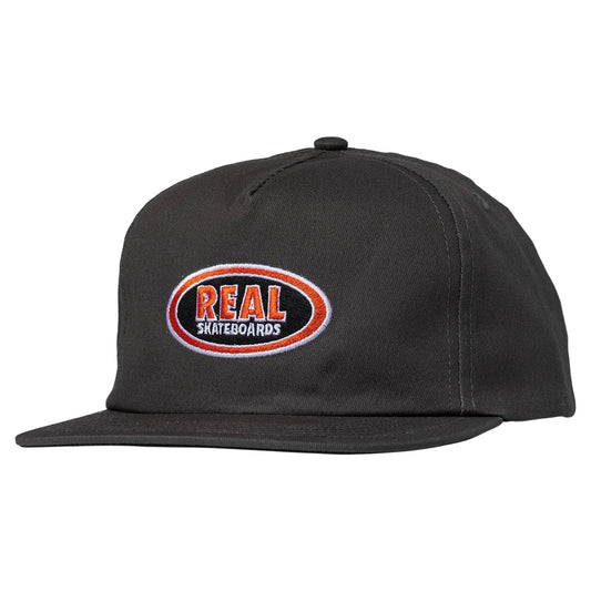Real Oval Logo Hat Charcoal