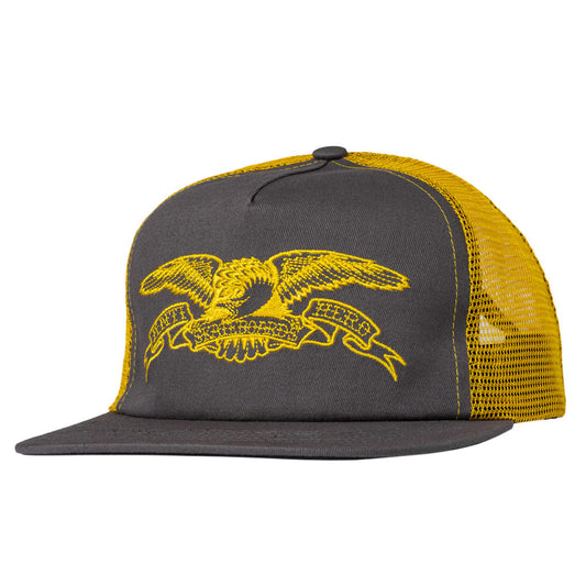 Anti Hero Basic Eagle Snapback Hat Grey/Gold