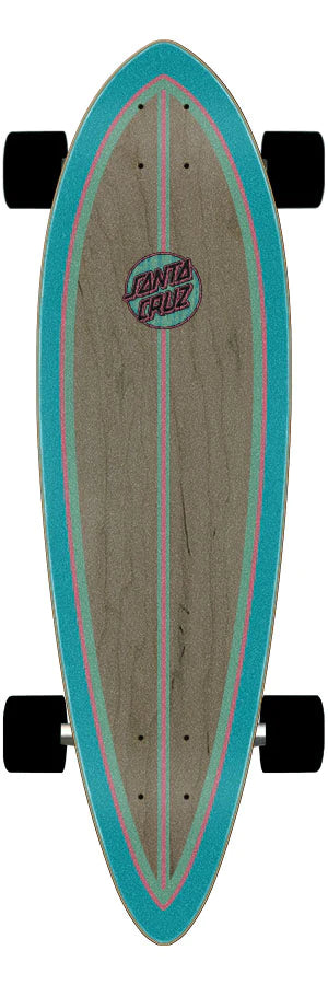 Santa Cruz Skateboards Complete Cabana Dot Pintail Longboard Cruzer 9.20in x 33in