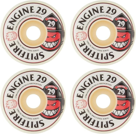 Spitfire Skateboard Wheels F4 99A Engine 29 SFFD Conical Full Natural 56mm