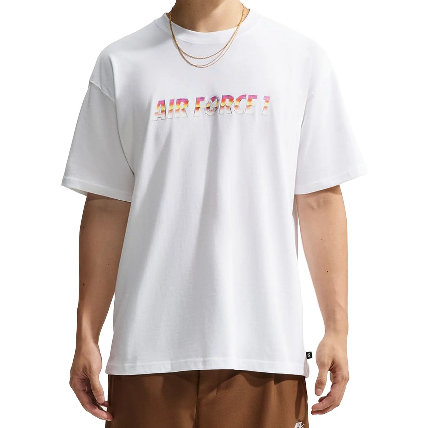NIKE SB X YUTO HORIGOME AIR FORCE 1 SKATE TEE SHIRT - WHITE