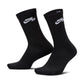 NIKE SB EVERYDAY ELEVATED CREW SOCKS BLACK