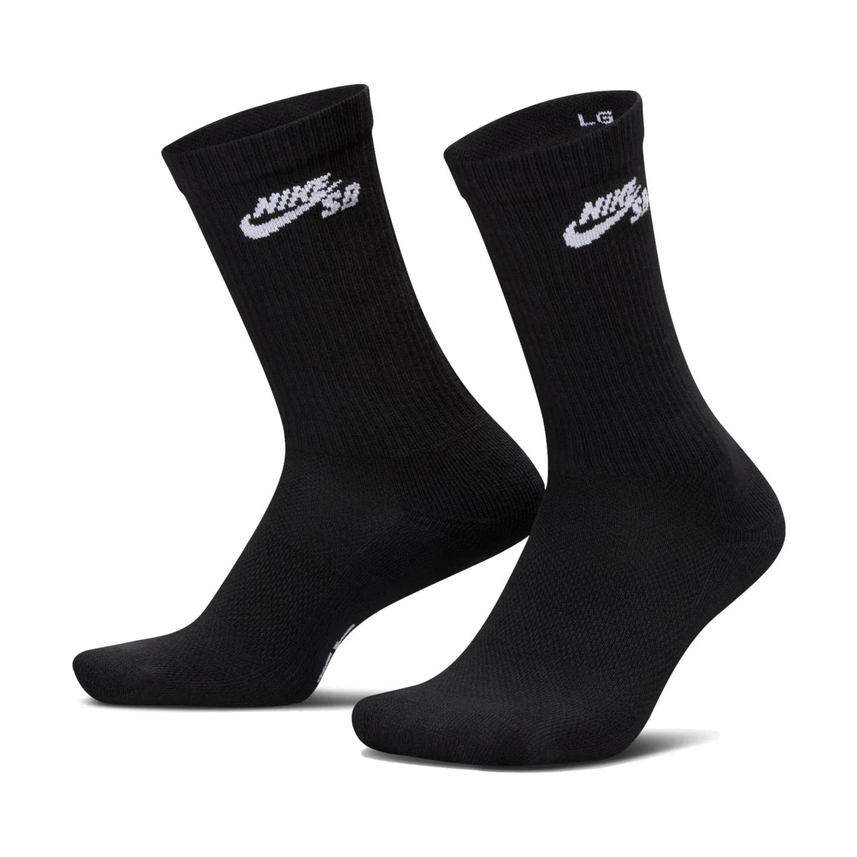 NIKE SB EVERYDAY ELEVATED CREW SOCKS BLACK