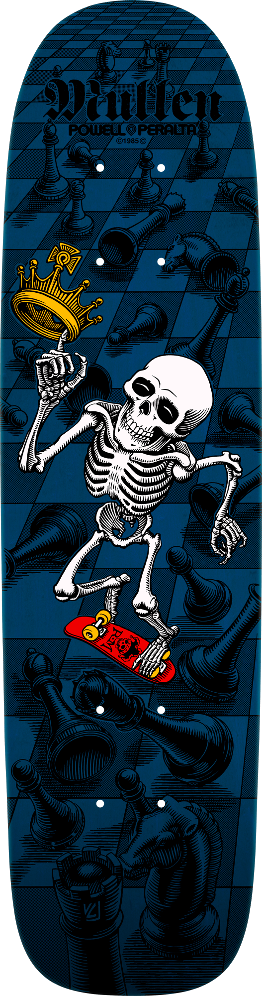 Powell Peralta Bones Brigade Series 15 Reissue Deck Rodney Mullen Blue