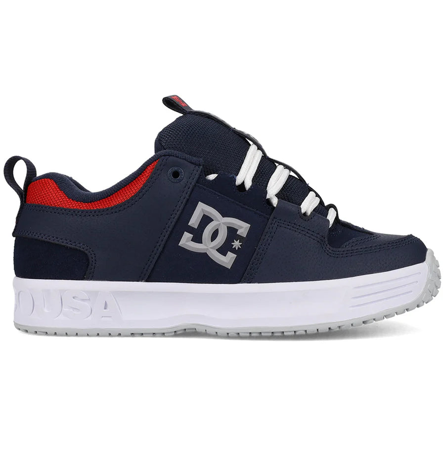 DC LYNX OG SKATE SHOES NAVY/RED