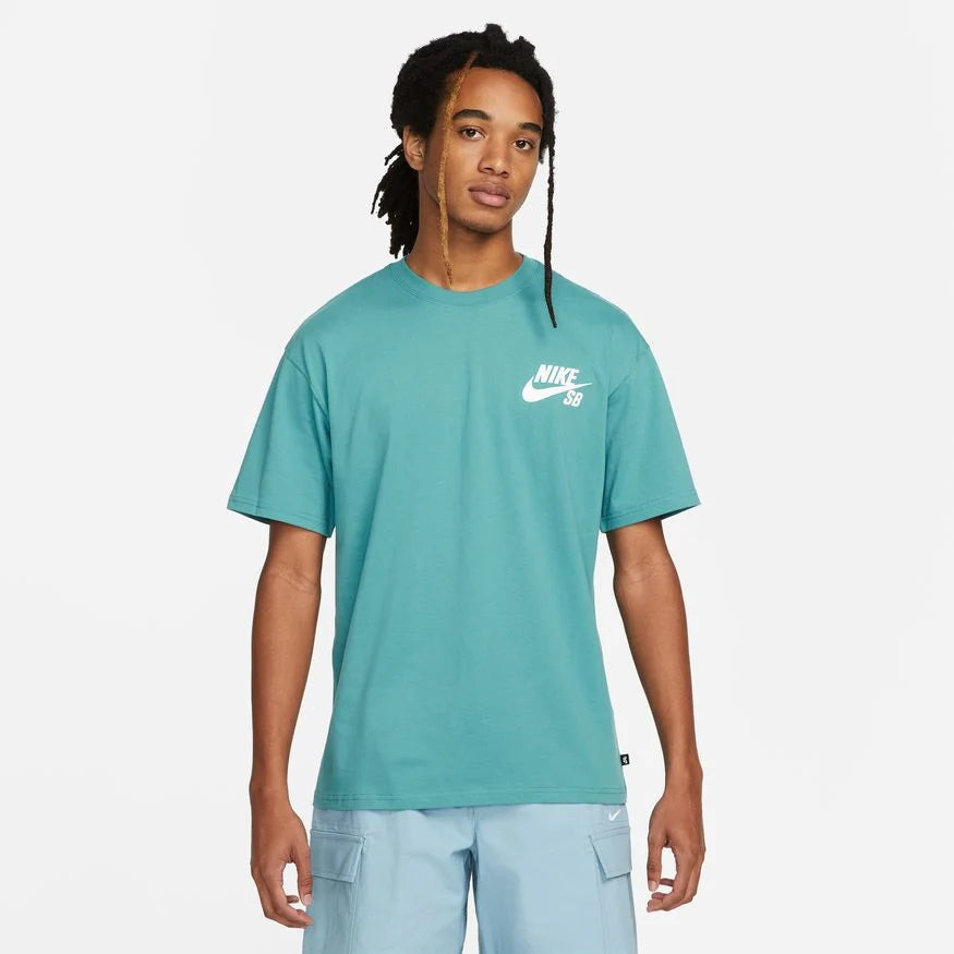 Nike SB logo tee light blue