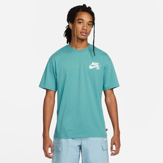 Nike SB logo tee light blue